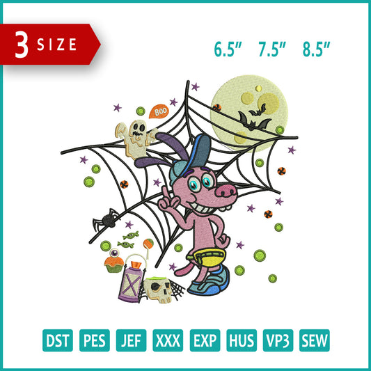 Bloofy Inside Out SpookyEmbroidery Design Files - 3 Size's