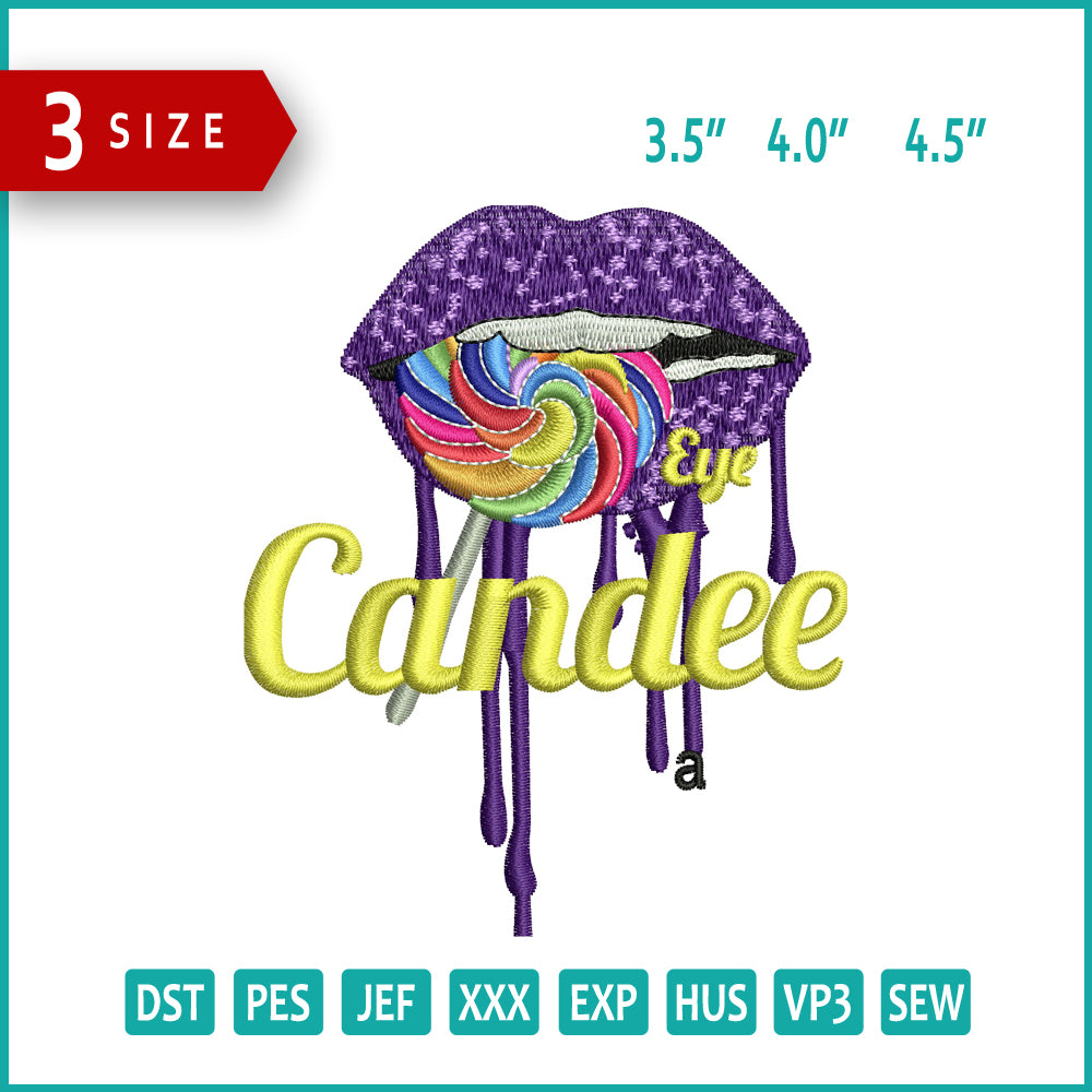 Eye Candee Embroidery Files - 3 Size's