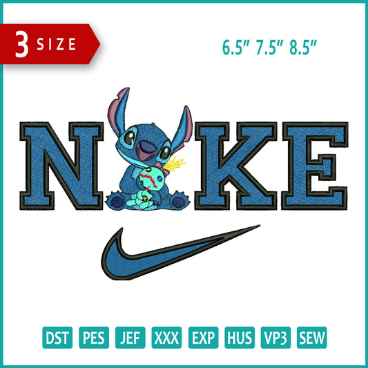 Nike Stitch v3 Embroidery Design Files - 3 Size's