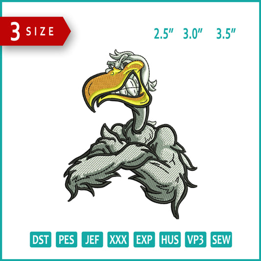 Pelican Embroidery Files - 3 Size's