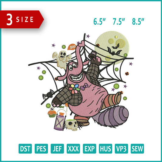 Bing Bong Inside Out Spooky Embroidery Design Files - 3 Size's