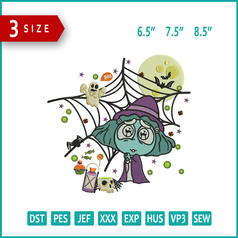 Envy Inside Out Spooky Embroidery Design Files - 3 Size's