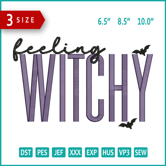 Feeling Witchy Embroidery Files - 3 Size's