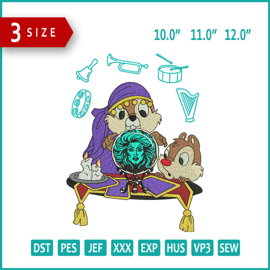 Bunny Fortune Teller Embroidery Files - 3 Size's