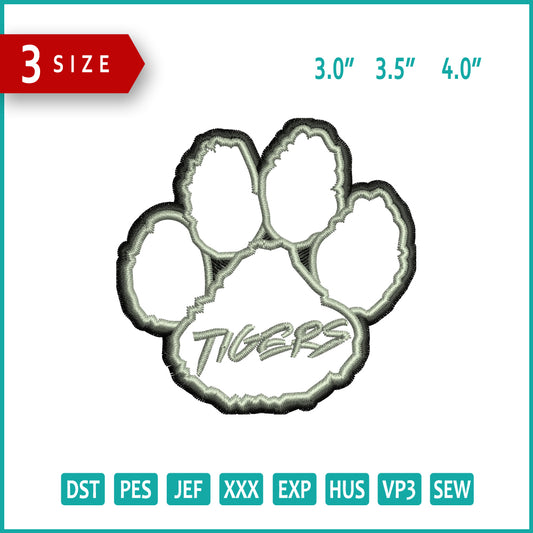 Dog Punch Embroidery Files - 3 Size's
