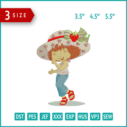 Strawberry Shortcake v2 Embroidery Files - 3 Size's