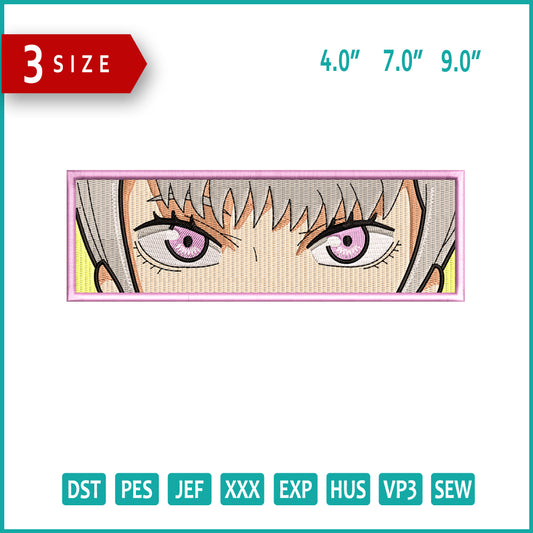 Noelle Silva Eyes Embroidery Design Files - 3 Size's