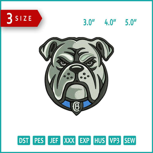 Canterbury Bankstown Bulldogs Rugby Logo Embroidery Design Files - 3 Size's