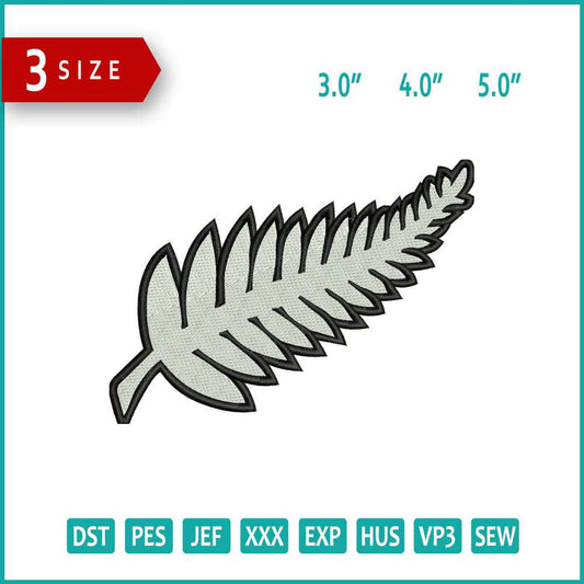 New Zealand Football Logo Embroidery Design Files - 3 Size's