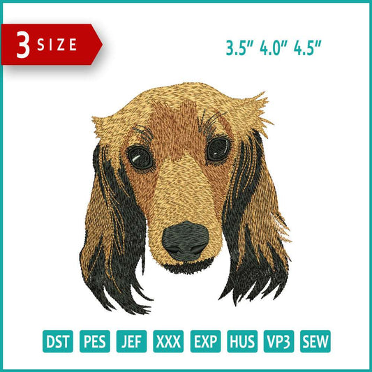 Dog v18 Embroidery Design Files - 3 Size's