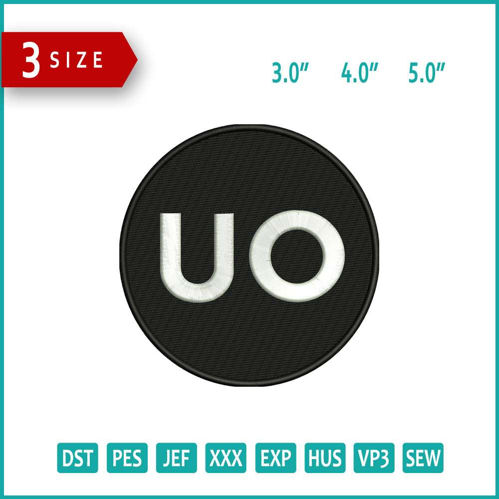 Urban Outfitters Logo Embroidery Design Files - 3 Size's