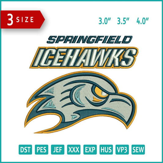 Ichehawks Embroidery Design Files - 3 Size's