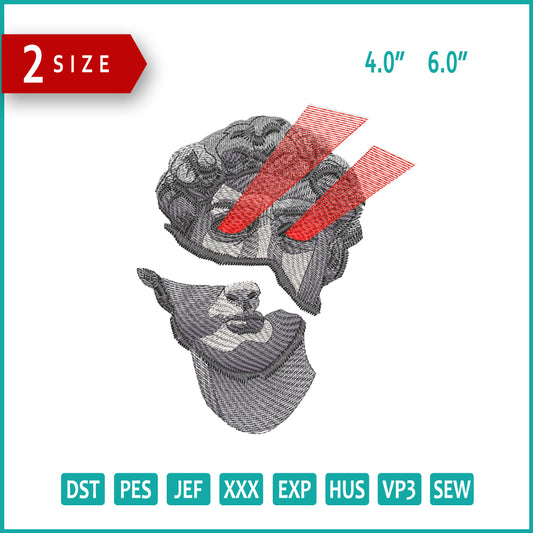 David Laser Embroidery Design Files - 2 Size's