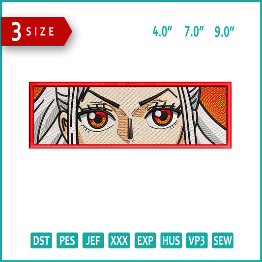 Yamato Eyes Embroidery Design Files - 3 Size's