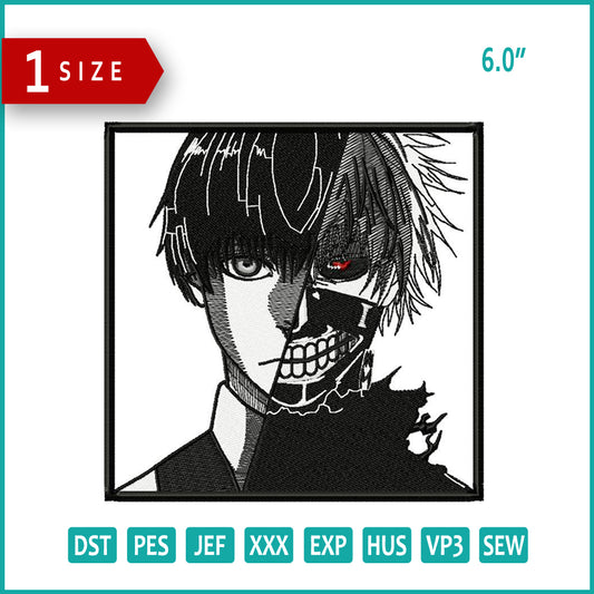 Tokyo Ghoul Embroidery Design Files - 1 Size's