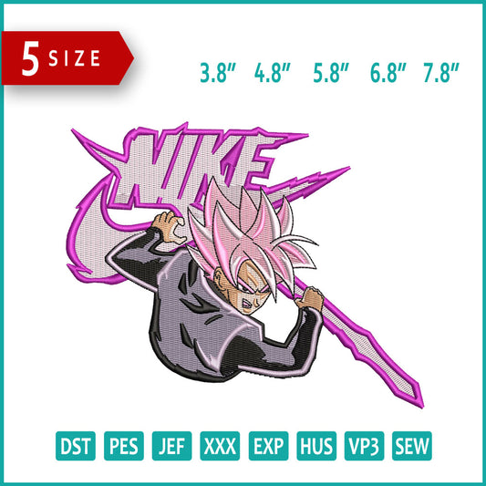 Goku Super Saiyan Rose Embroidery Design Files - 5 Size's