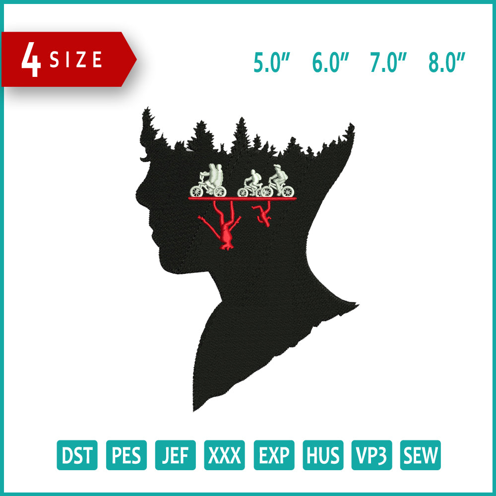 Stranger Things v3 Embroidery Design Files - 4 Size's