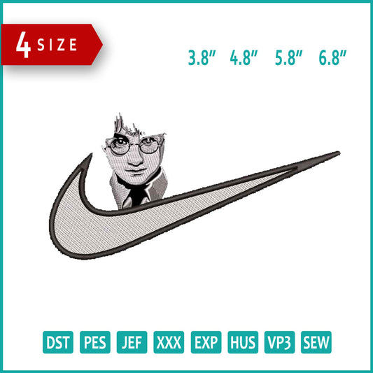 Harry Potter Swoosh v2 Embroidery Design Files - 4 Size's