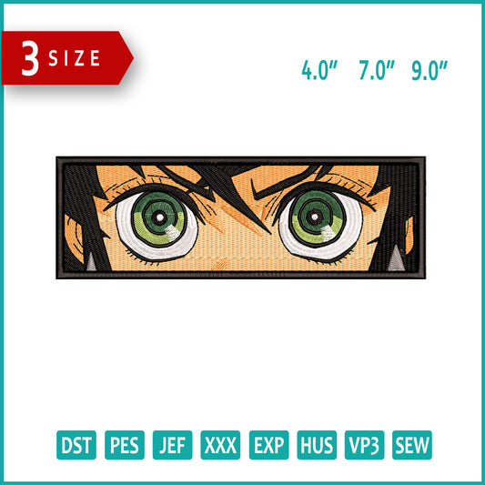 Inosuke Hashibira v6 Embroidery Design Files - 3 Size's