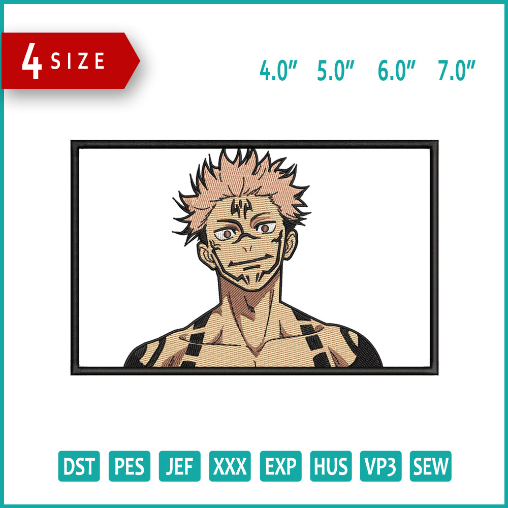 Jujutsu Kaisen v6 Embroidery Design Files - 4 Size's