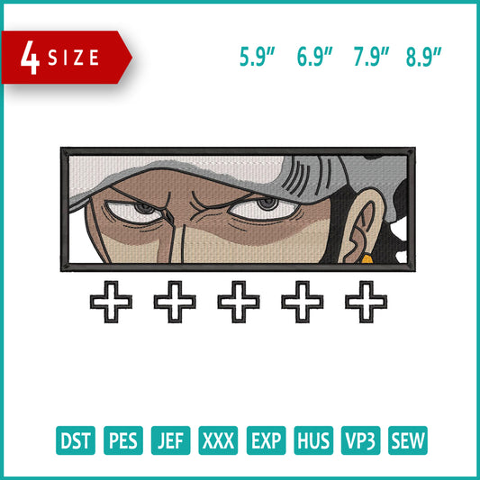 Trafalgar Law Embroidery Design Files - 4 Size's