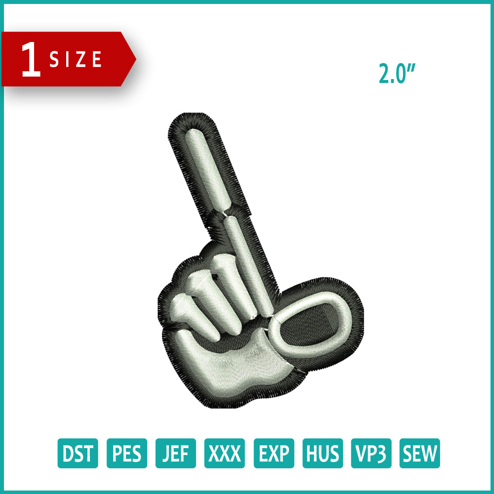 Golf Hand Embroidery Design Files - 1 Size