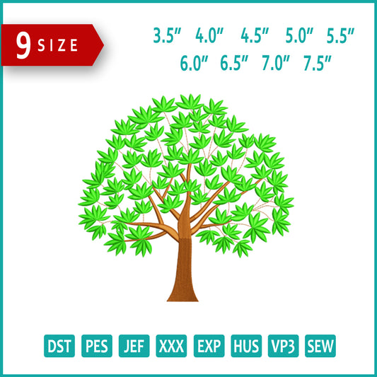 Tree of Life Embroidery Design Files - 9 Size's
