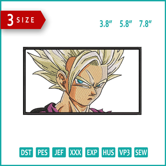 Gohan Embroidery Design Files - 3 Size's
