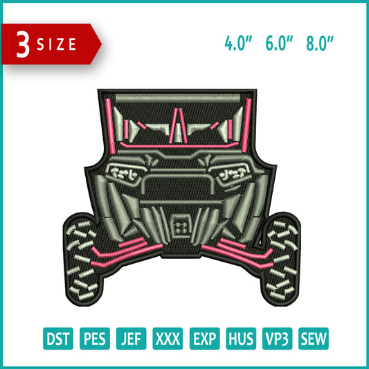 Truck v2 Embroidery Design Files - 3 Size's