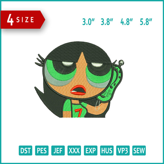 Buttercup v2 Embroidery Design Files - 4 Size's