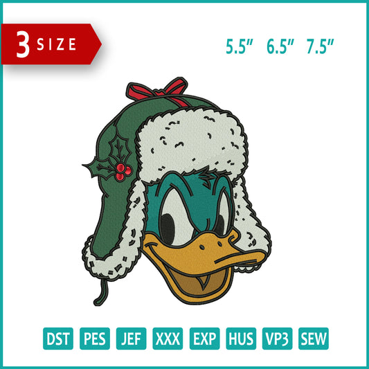 Daffy Duck Embroidery Design Files - 3 Size's