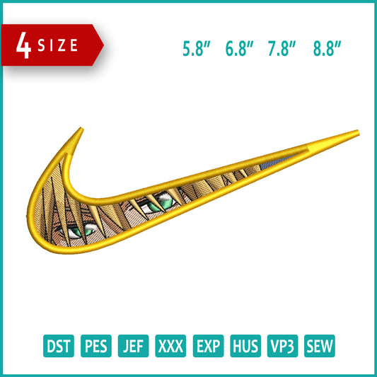 Takumi Usui Swoosh Embroidery Design Files - 4 Size's