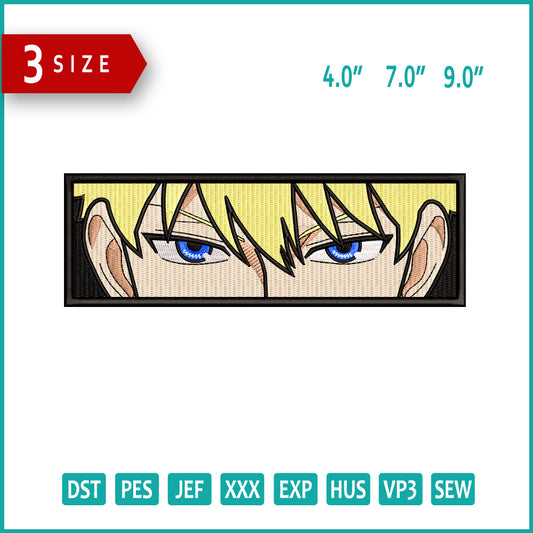 Loid Forger Eyes Embroidery Design Files - 3 Size's