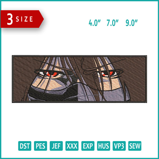 Mugetsu Eyes Embroidery Design Files - 3 Sizes