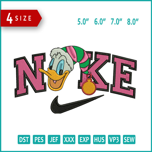 NIke Donald Duck v3 Embroidery Design Files - 4 Size's