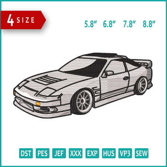 Nissan Car Embroidery Design Files - 4 Size's