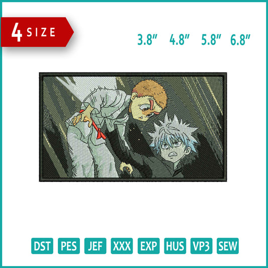 Killua Zoldyck v10 Embroidery Design Files - 4 Size's