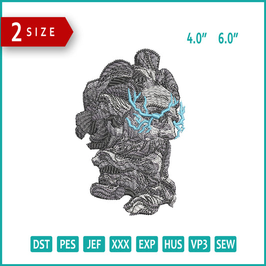Zeus Embroidery Design Files - 2 Sizes