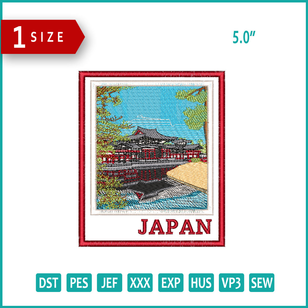 Japan Sticker Embroidery Design Files - 1 Size