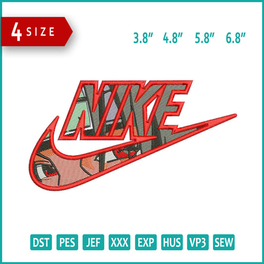 Nike Itachi Swoosh Embroidery Design Files - 4 Size's