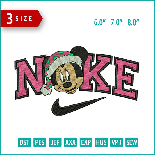 Nike Mickey Mouse v8 Embroidery Design Files - 3 Size's