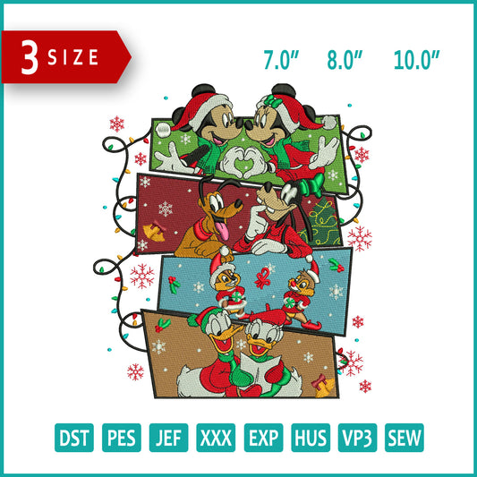 Disneyland Frames Embroidery Design Files - 3 Size's