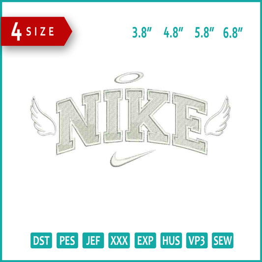 Nike Angel v11 Embroidery Design Files - 4 Size's