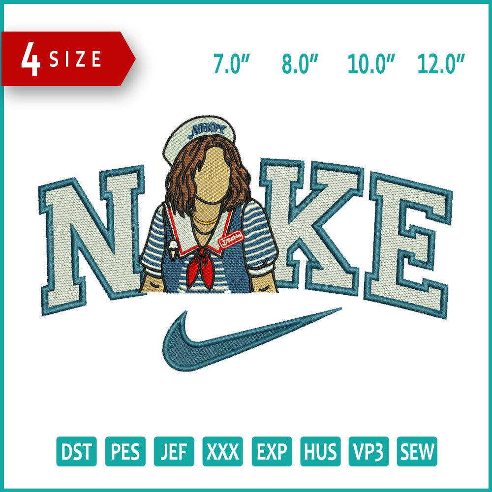 Nike Robin Stranger Things Embroidery Design Files - 4 Size's