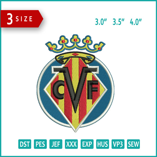 CVF Embroidery Design Files - 3 Size's