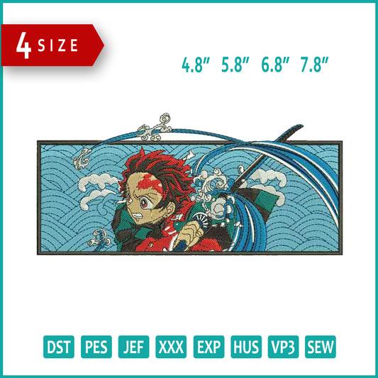 Kimetsu no Yaiba Embroidery Design Files - 4 Sizes