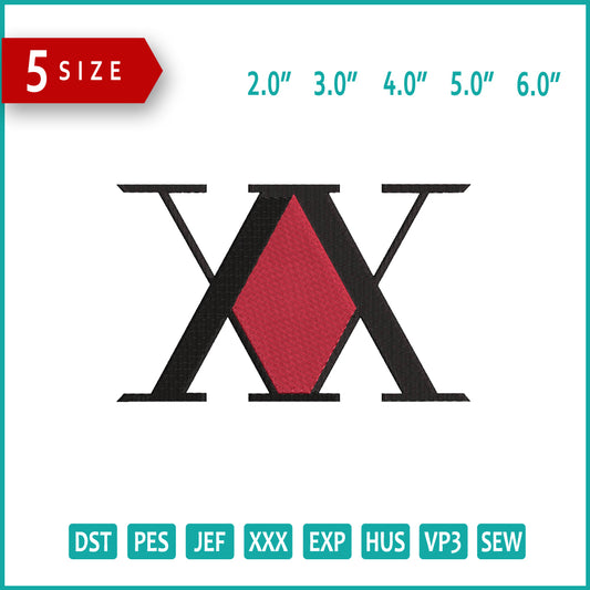 Hunter X Hunter Embroidery Design Files - 5 Size's