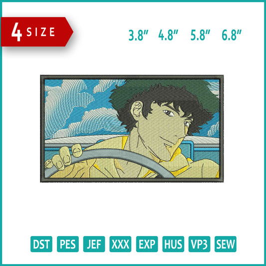 Cowboy Bebop Embroidery Design Files - 4 Size's