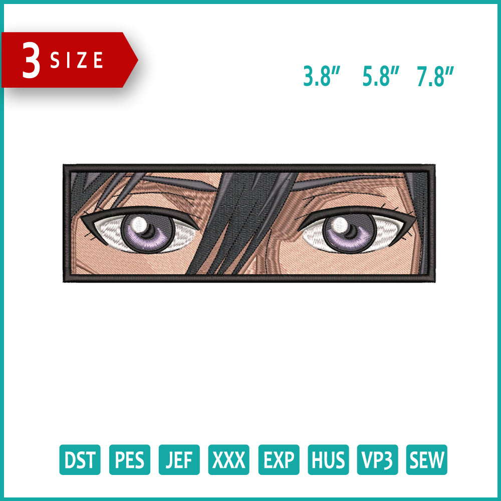 Mikasa Ackerman Eyes v2 Embroidery Design Files - 3 Size's