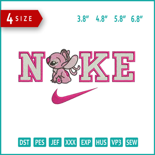 Nike Angel v3 Embroidery Design Files - 4 Size's